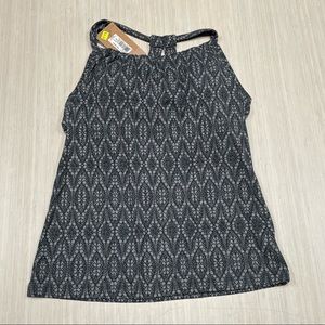 NEW Womens PrAna Yoga Pilates Strappy Top Bra Quinn Gym Cups Black Size XL